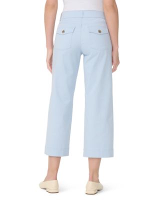 Women's Shape-Effect Wide-Leg Cropped Pull-On Pants