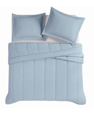 Solid Cotton Percale 2-Pc. Comforter Set, Twin/Twin XL