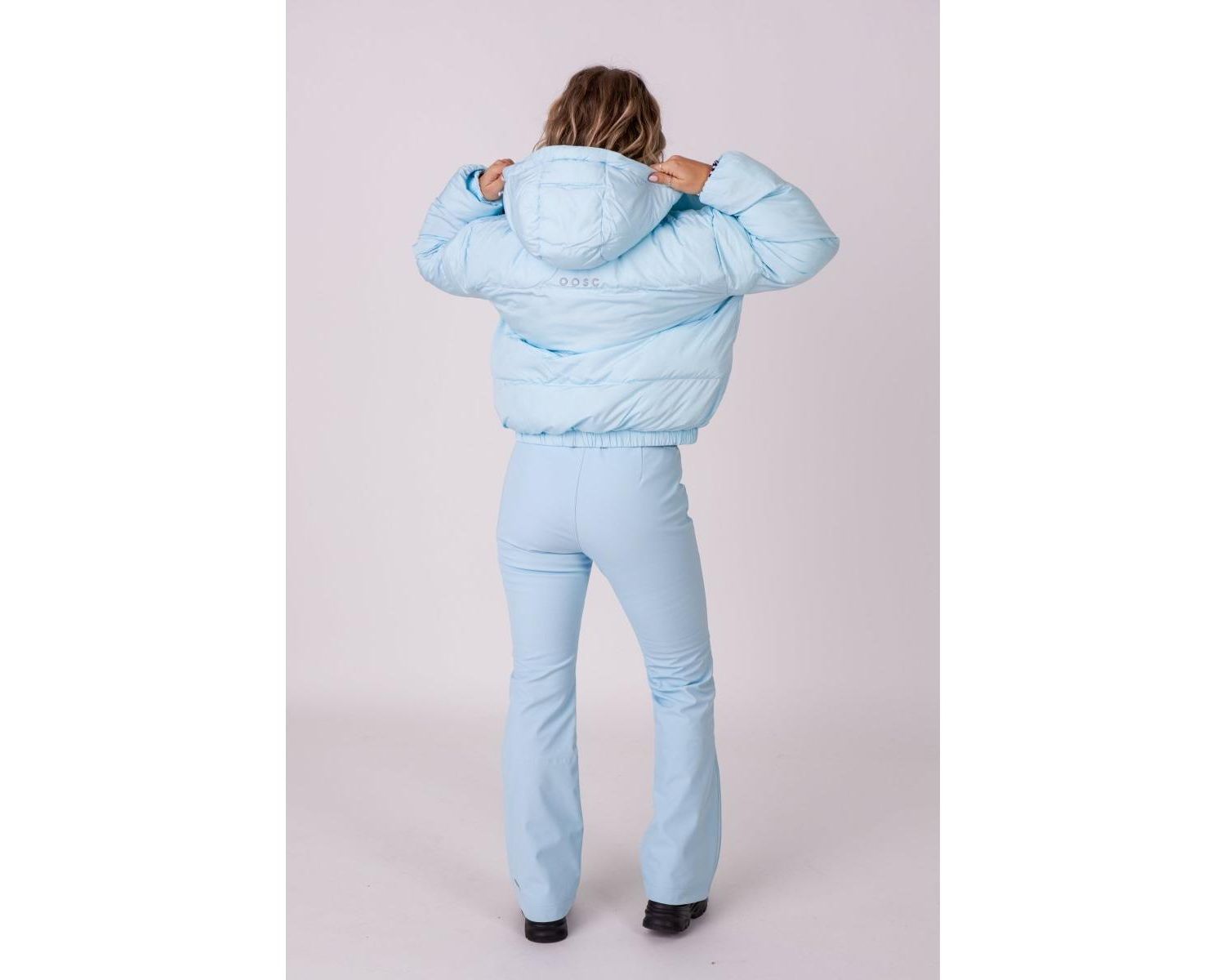 Women's Ice Blue Chic Puffer Jacket