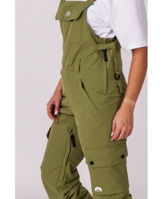 Women's Yeh Girl Bib Pant - Khaki