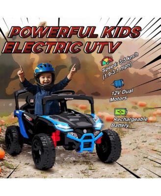 12V Kids Ride On Truck with Dual Motors for 3-5 Boys Girls