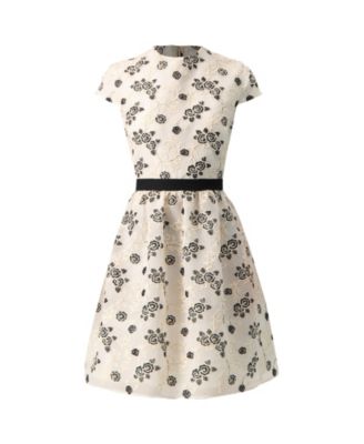 Women's Floral Embroidered Short A-Line Dress