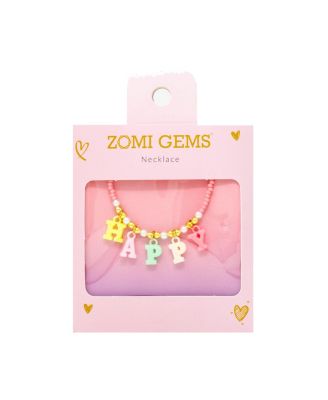 Girls Happy Bead Necklace