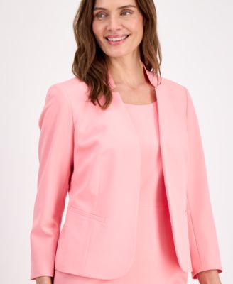 Women's Kiss-Front Cutout-Collar Dress Suit