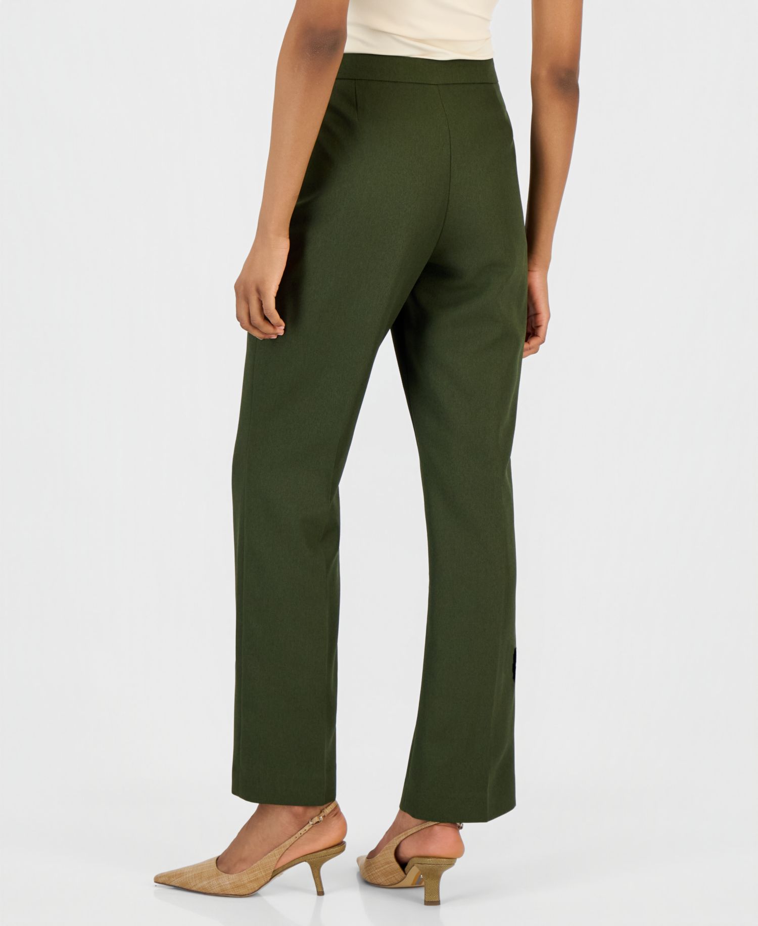 Women's Two-Button Shawl Collar Blazer & Pants Suit, Regular & Petite