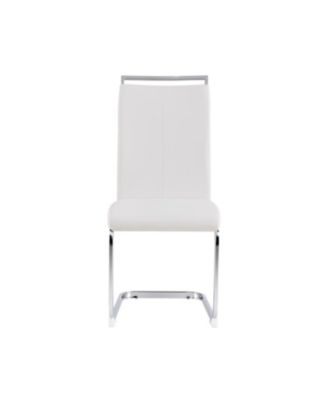 PU Leather Dining Chairs - Set of 4 - White