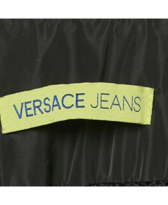 Women's Jeans Black Side Stripe Synthetic Zip-Up Jacket