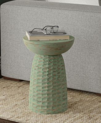 Boyd 13" Mango Wood Solid Accent Table