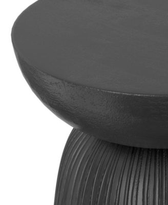 Boyd 13" Mango Wood Solid Line Accent Table