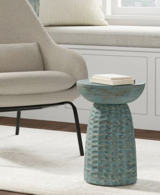 Boyd 13" Mango Wood Solid Accent Table