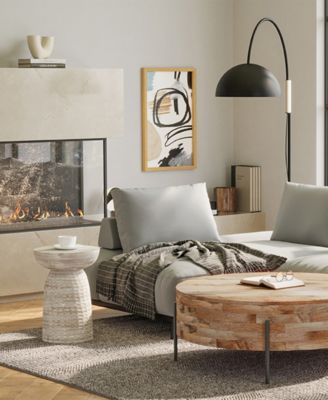 Boyd 13" Mango Wood Solid Accent Table