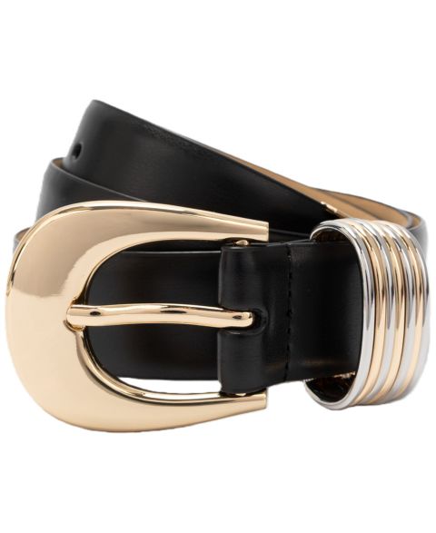 Женский ремень Michael Kors Buckle Fastening Leather, цвет: Чёрный