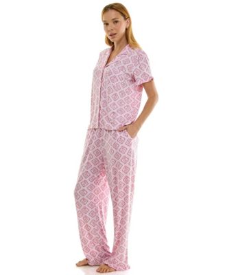 Women's Mommy and Me Notch Collar Top & Pants, 2-Piece Set