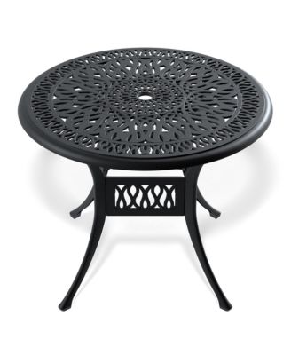 5-Piece Set Of Cast Aluminum Patio Furniture With Cushions