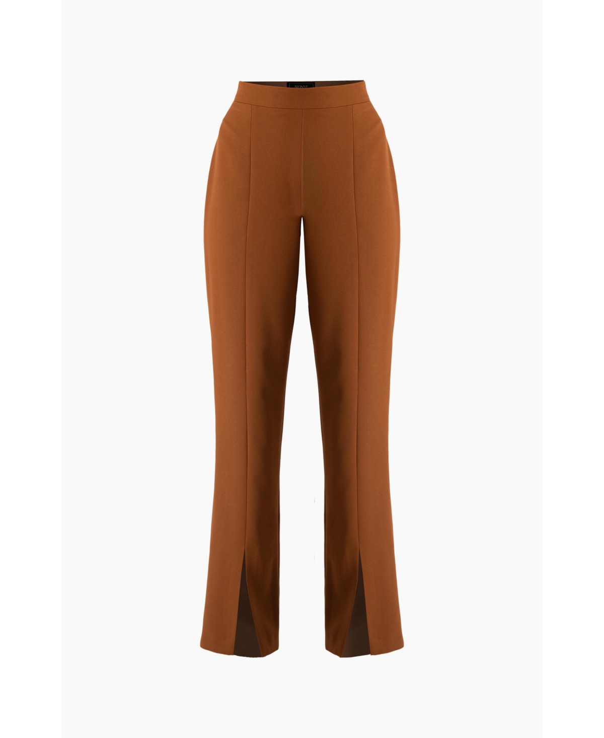 Ivonne Women's Straight-Leg Trousers with Leg Slits