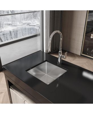 Brushed Nickel Stainless Steel Kitchen Sink Single Bowl Undermount Handmade