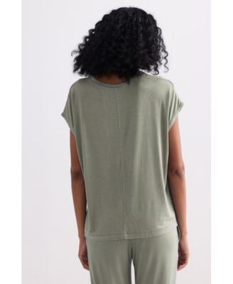 Women's Relaxed Tee Set in Olive