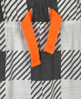 Boys' & Girls' 6-14 Crewneck Top & Check Pants, 2-Piece Pajama Set