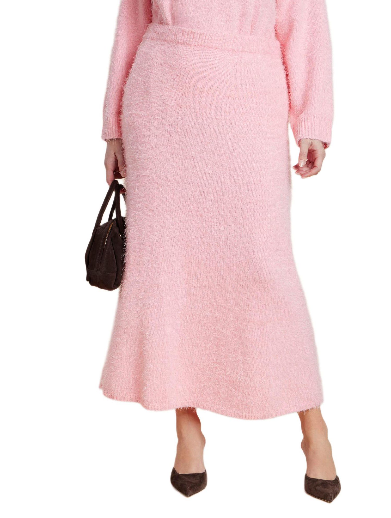 Women's Fuzzy Maxi Sweater Skirt