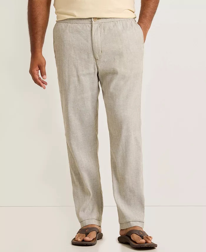 Men's Linen-Blend Beach Coast Classic-Fit Pants - thumbnail 4