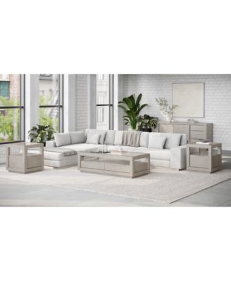 Tivie 3-Pc. Wood Modern Coffee and End Table Set