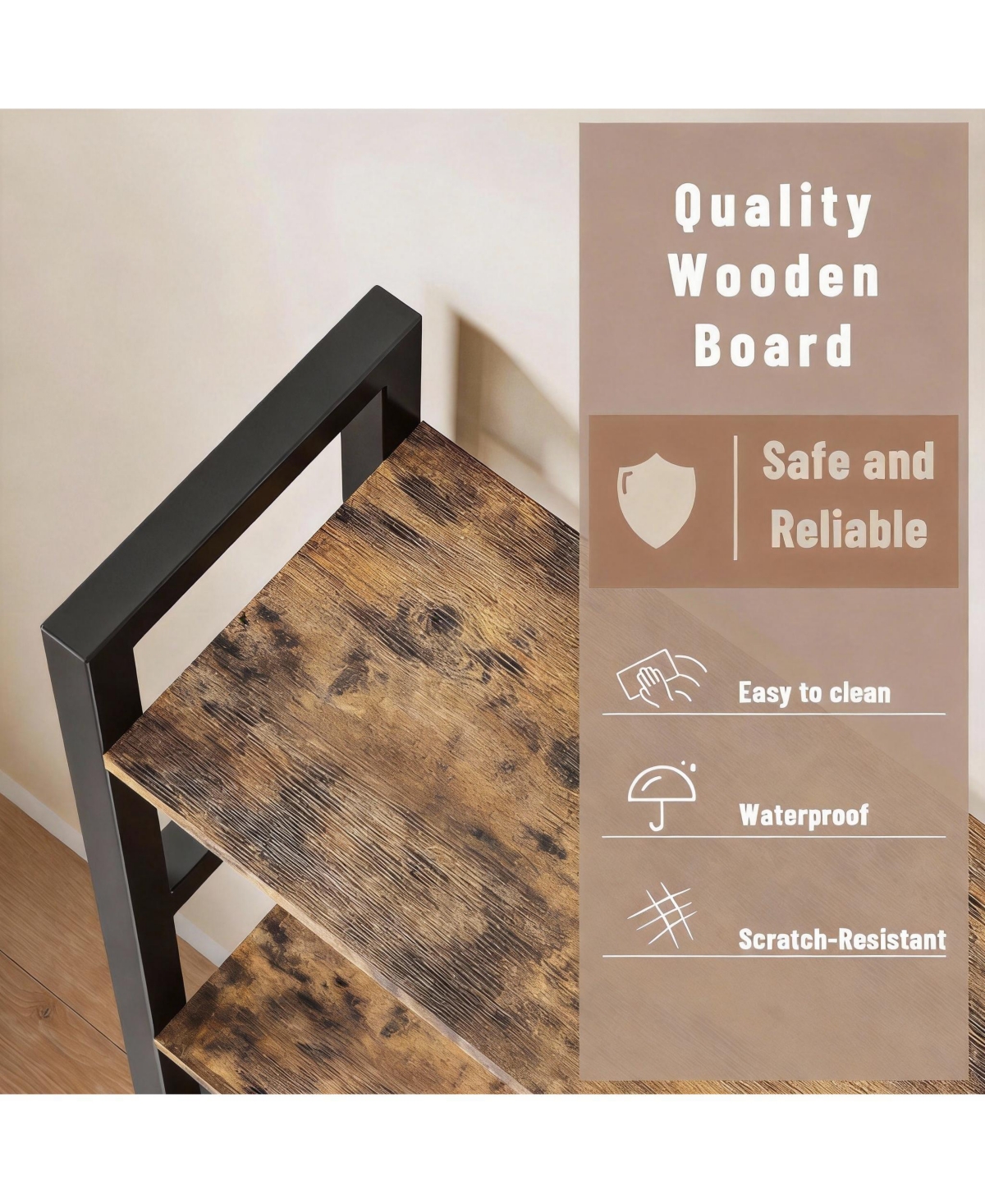 Yigii 70x70" Triple Wide Multifunctional Bookshelf - Modern Tree Design.