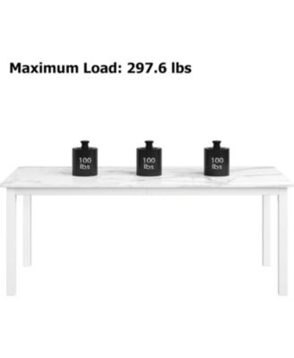 Kitchen Table 79 Inch Industrial Dining Table Large Rectangle Kitchen Table