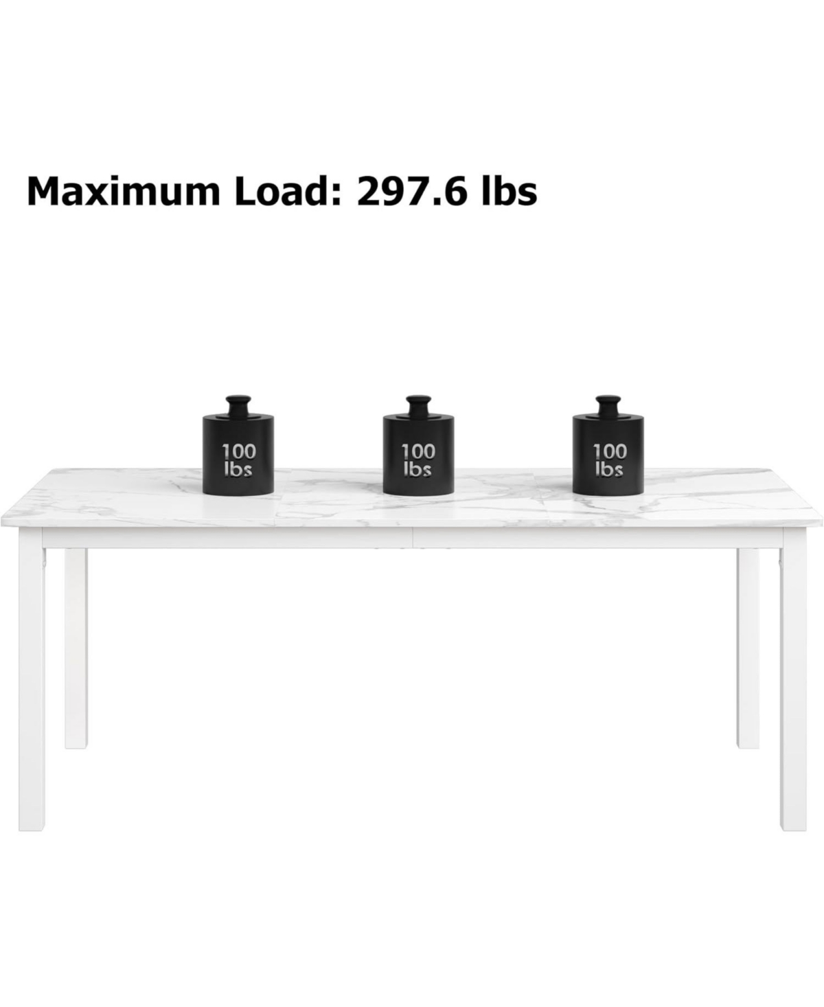 Gaomon Kitchen Table 79 Inch Industrial Dining Table Large Rectangle Kitchen Table