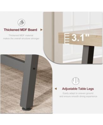 Kitchen Table Large Rustic Wood Dining Table for Dining Room, Home Office, Living Room