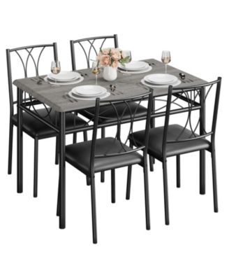 Kitchen Table WhizMax 5 Pcs Dining Table Set for Dining Room, Home Office, Living Room