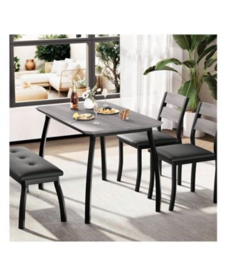 Kitchen Table Home Dining Table Set For 4 Wooden Kitchen Table for Dining Room, Home Office, Living Room