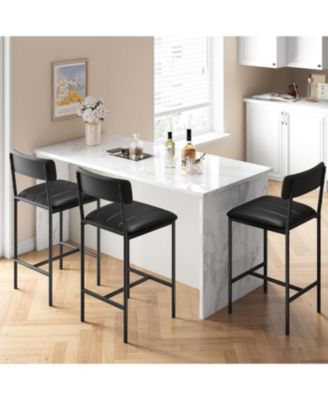 Kitchen Table Bar Stools Set of 2 Kitchen Bar Stools for Dining Room, Home Office, Living Room