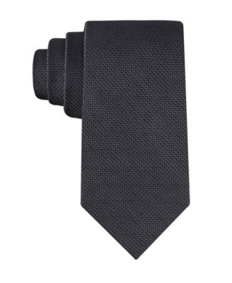 Men's Textured Solid Silk & Linen Blend Tie