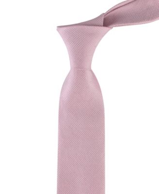 Men's Textured Solid Silk & Linen Blend Tie