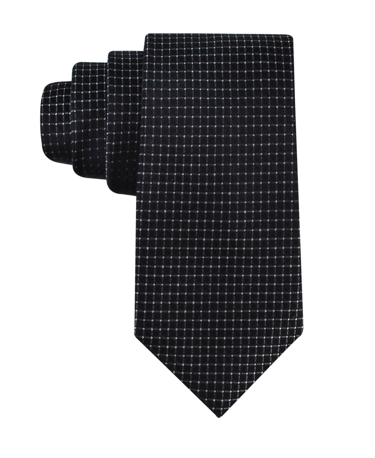 Мужские Calvin Klein Men's Grid Pattern Silk Tie — фото 1