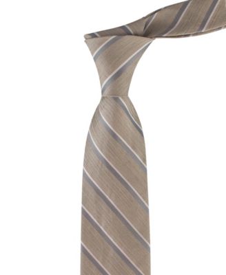 Men's Silk & Linen Blend Striped Tie