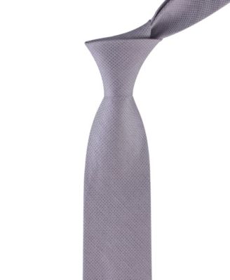 Men's Textured Solid Silk & Linen Blend Tie