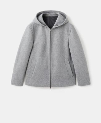 Men's Hood Wool Jacket