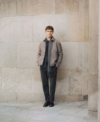 Men's Slim-Fit Flannel Pants