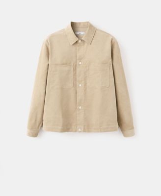 Men's Pockets Corduroy Overshirt