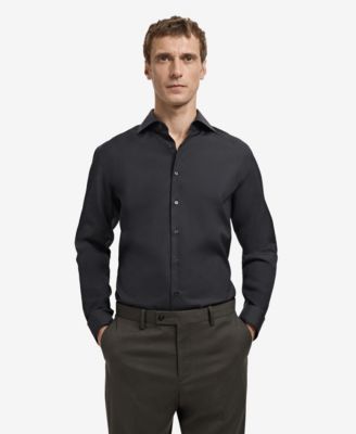 Men's Slim-Fit Cotton Poplin Dress Shirt