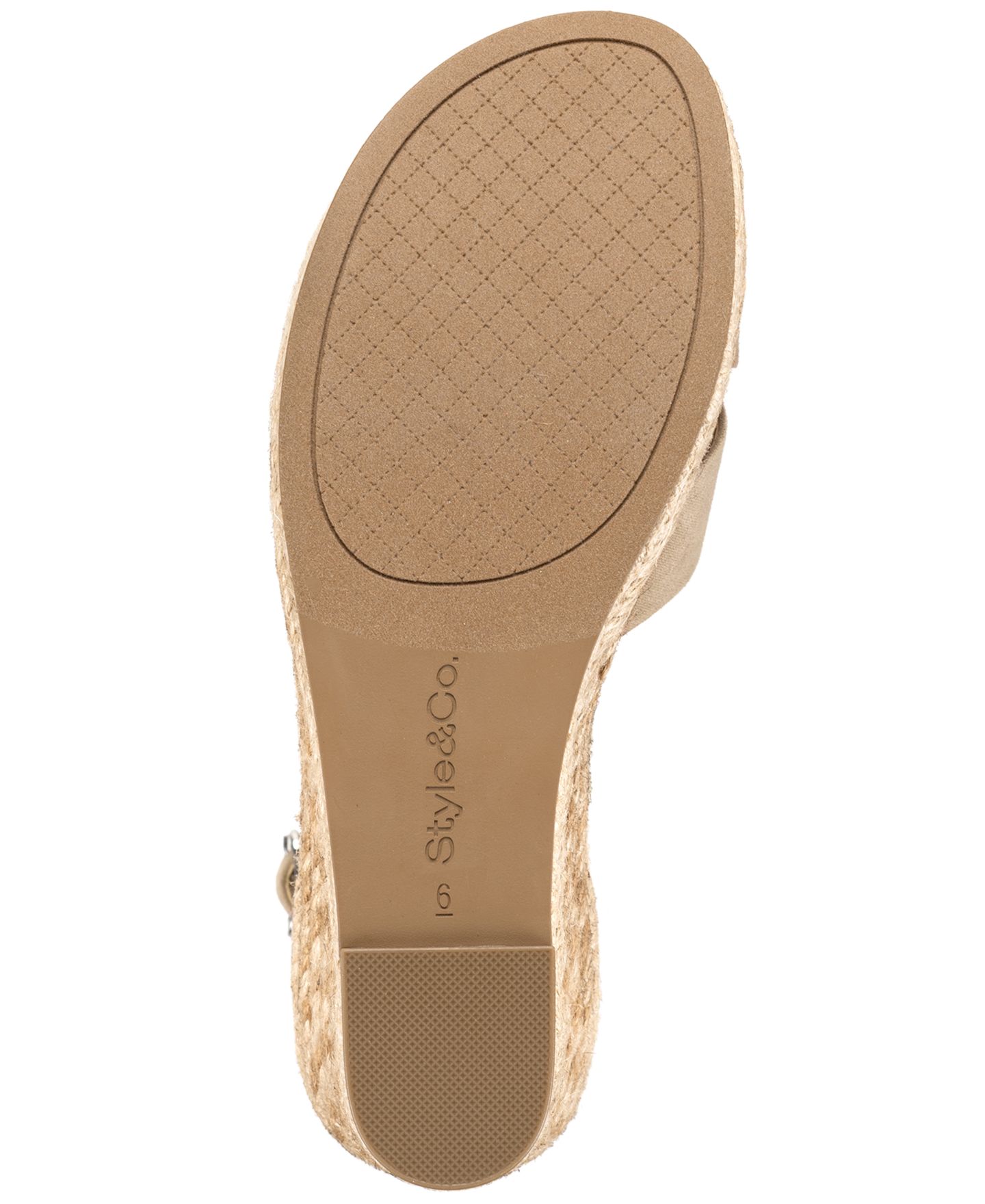 Женские сандалии Style & Co Theaa Espadrilles Wedge, цвет: Светлый серо-коричневый — фото 5