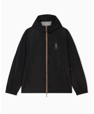Men's Allover Logo Print Windbreaker Jacket