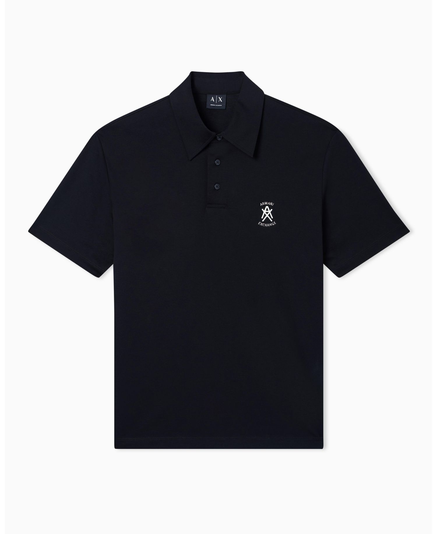Men's Short Sleeve Mercerized Cotton Logo Polo Shirt
