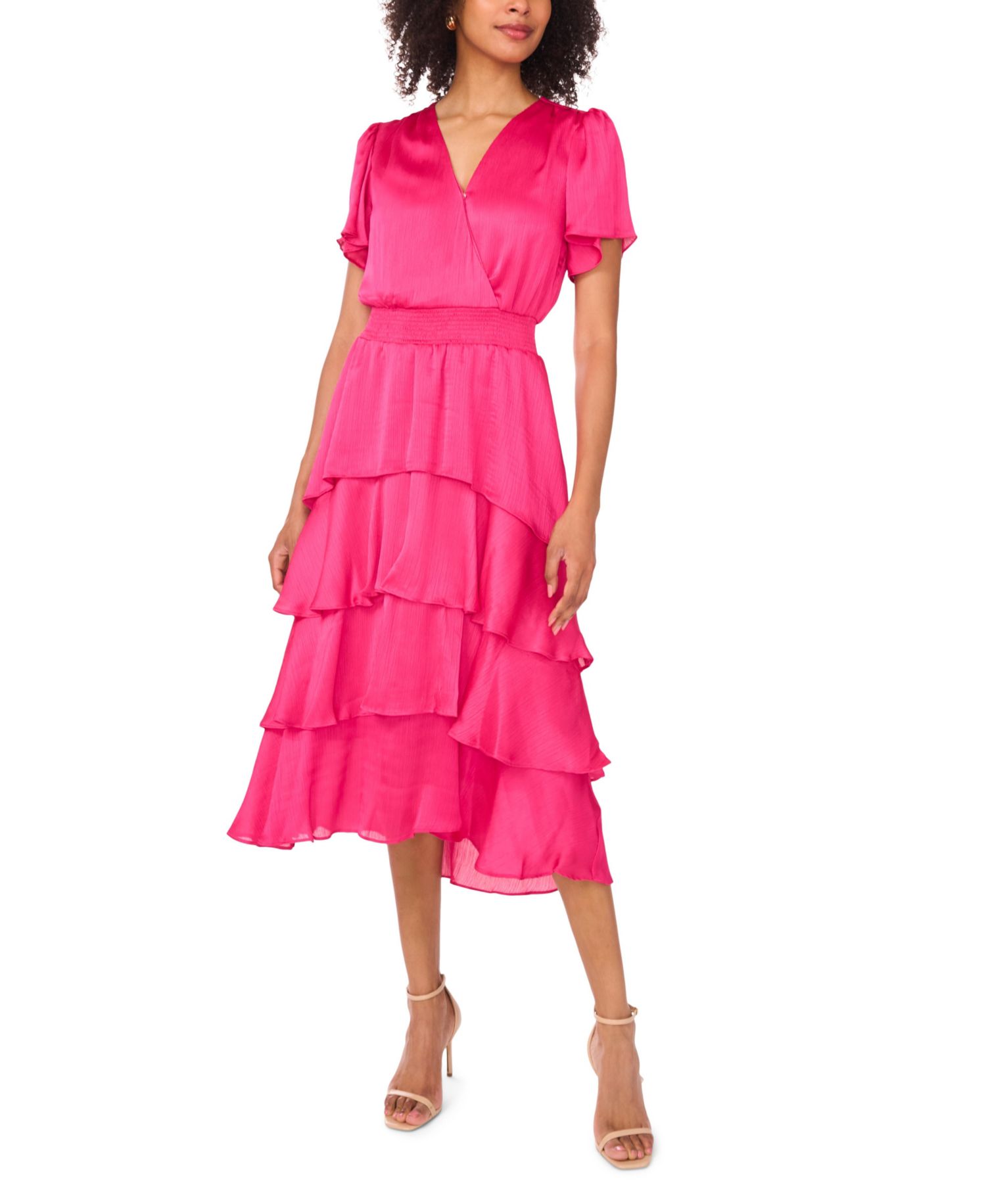 Women's V-Neck Short-Sleeve Dress