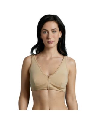 Women's Wireless Zip Front Bra