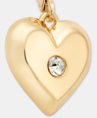 Crystal Heart Drop Earrings