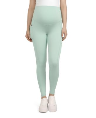 Maternity Motherhood Over the Belly Side Pocket Active Leggings