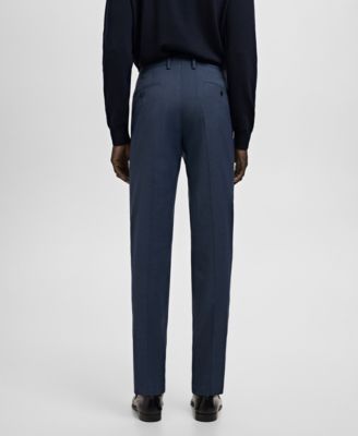 Men's Stretch Fabric Super Slim-Fit Suit Trousers