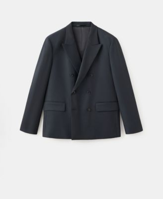 Men's Boston Slim-Fit Double-Breasted Suit Blazer